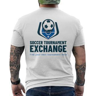 Soccer Tournament Exchange Number 2 Soccer Funny Gifts Mens Back Print T-shirt | Mazezy