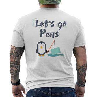 Sports 'S Lets Go Pens Hockey Penguins Men's T-shirt Back Print | Mazezy UK