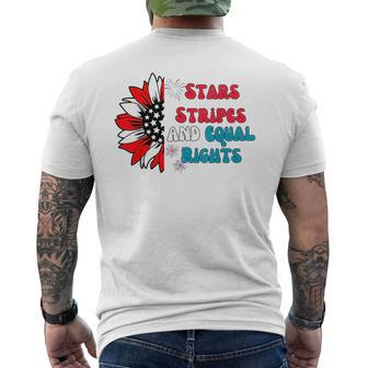 Stars Stripes And Equal Rights Equal Rights Funny Gifts Mens Back Print T-shirt | Mazezy CA