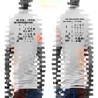 How It Started Guitar Lovers Meme Guitar Men's T-shirt Back Print - Thegiftio UK