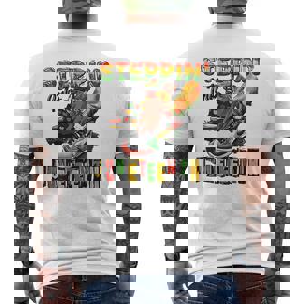 Stepping Into Junenth Mens Back Print T-shirt | Mazezy