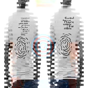 Structural Dynamics Of Flow Men's T-shirt Back Print | Mazezy