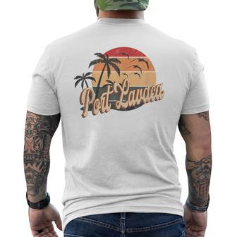 Summer Retro 70S 80S Texas Port Lavaca Men's T-shirt Back Print | Mazezy
