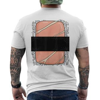Sushi Roll Halloween Costume Funny Costume Halloween Funny Gifts Mens Back Print T-shirt | Mazezy