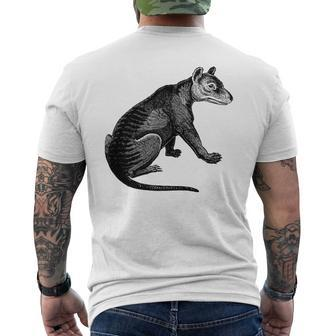Tasmanian Tiger Print Men's T-shirt Back Print | Mazezy