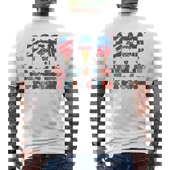 Tasted Like Freedom Independence DayIce Creams 4Th Of July Mens Back Print T-shirt | Mazezy