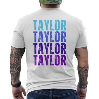 Taylor Personalized Name I Love Taylor Men's T-shirt Back Print - Monsterry
