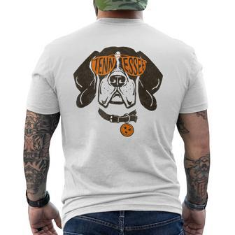 Tennessee Dog Sport Lovers Tennessee Tri Stars Flag Men's T-shirt Back Print