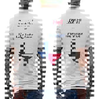 Texas Pride Houston Strong Support T Mens Back Print T-shirt | Mazezy