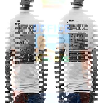 Theofficejamkevinandchilitheofficemaloneandchili Mens Back Print T-shirt | Mazezy