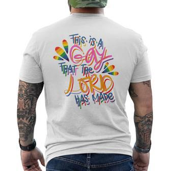 This Is A Gay That The Lord Has Made Pride Lgbt  Mens Back Print T-shirt
