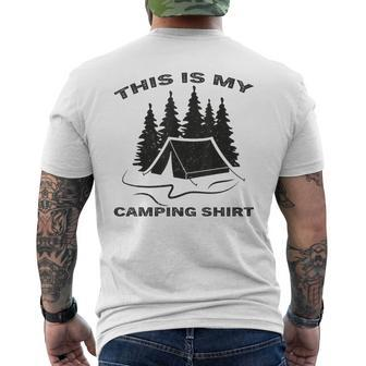 This Is My Camping Funny Camper Camping Funny Gifts Mens Back Print T-shirt | Mazezy
