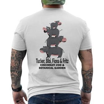Tucker-Bibi-Fiona And Fritz Hippo Mens Back Print T-shirt | Mazezy