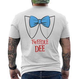 Tweedle Dee Costume Halloween Fairytale Character Men's T-shirt Back Print - Monsterry UK