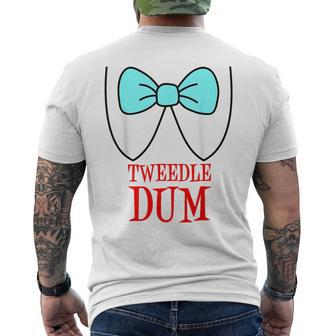 Tweedle Dum Costume Halloween Fairytale Character Men's T-shirt Back Print - Monsterry DE