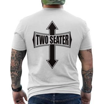 Two Seater Party Gag Men's Back Print T-shirt | Mazezy