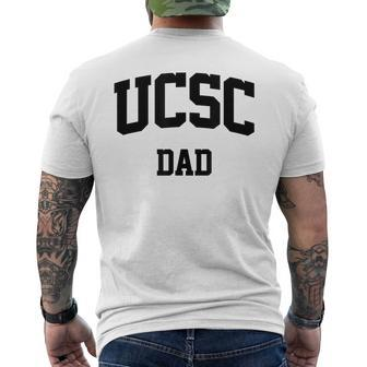 Ucsc Dad Arch Vintage College Athletic Sports Mens Back Print T-shirt | Mazezy