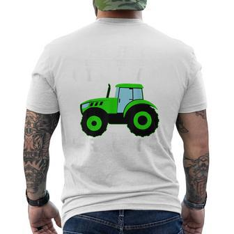 Never Underestimate An Old Man With A Tractor Driver Farmer Men's T-shirt Back Print - Seseable