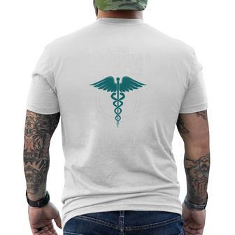 Never Underestimate A Vegan With A Nursing Degree Men's T-shirt Back Print - Seseable