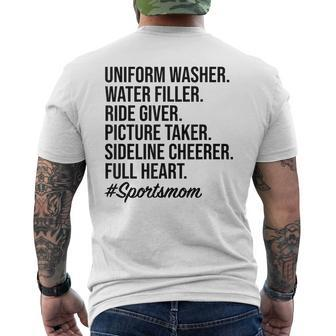 Uniform Washer Water Filler Men's T-shirt Back Print - Seseable