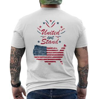United We-Stand 4Th Of July Patriotic American Independence Mens Back Print T-shirt | Mazezy DE