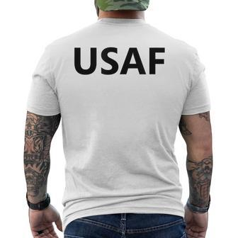 Us Air Force Pt Usaf Workout Uniform Military Training Gym Men's Back Print T-shirt | Mazezy