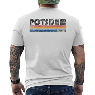 Vintage 1980S Style Potsdam New York Men's T-shirt Back Print | Mazezy