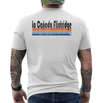 Vintage 80S Style La Canada Flintridge Ca Men's T-shirt Back Print | Mazezy