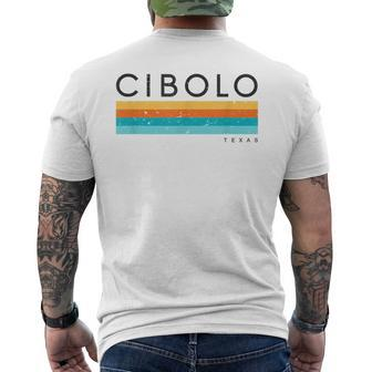 Vintage Cibolo Tx Texas Usa Retro Men's T-shirt Back Print | Mazezy