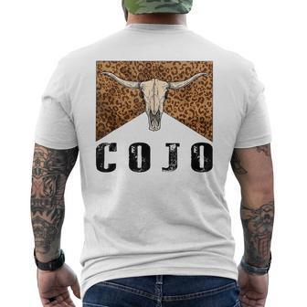 Vintage Cojo Bull Skull Country Music Mens Back Print T-shirt | Mazezy