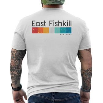 Vintage East Fishkill New York Retro Men's T-shirt Back Print | Mazezy