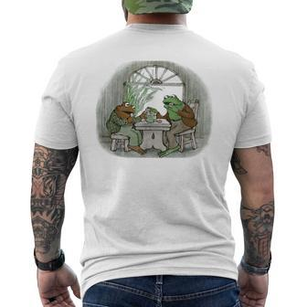 Vintage Frog Toad Friend Cottagecore Aesthetic Frog Lovers Mens Back Print T-shirt | Mazezy