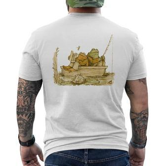 Vintage Frog Toad Friend Cottagecore Aesthetic Frog Lovers Men's T-shirt Back Print - Monsterry CA