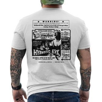 Vintage Halloween Skeleton Horror Movie Midnight Spook Show Halloween Funny Gifts Mens Back Print T-shirt | Mazezy