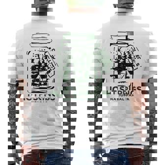 Vintage Hot Springs National Park Souvenir Men's T-shirt Back Print | Mazezy