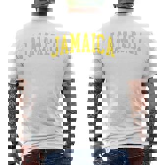 Vintage Jamaica Retro Jamaican Travel Vacation Souvenir Vacation Funny Gifts Mens Back Print T-shirt | Mazezy