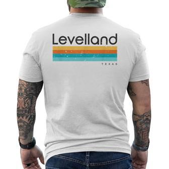 Vintage Levelland Tx Texas Usa Retro Men's T-shirt Back Print | Mazezy