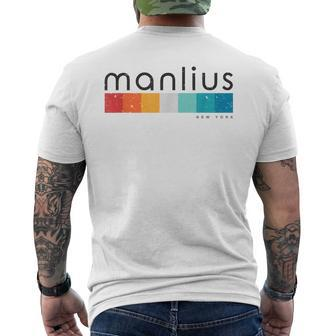 Vintage Manlius New York Retro Men's T-shirt Back Print | Mazezy CA
