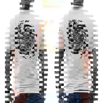 Vintersorg Black Angel Metal Visions Mens Back Print T-shirt | Mazezy