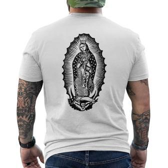 Virgin Mary Santa Maria Catholic Church Group Men's T-shirt Back Print | Mazezy