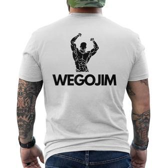 Wegojim Oversized Gym Pump Cover Workout Gym Bro Men's T-shirt Back Print | Mazezy