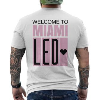 Welcome To Miami Leo 10 - Goat Gifts For Goat Lovers Funny Gifts Mens Back Print T-shirt | Mazezy
