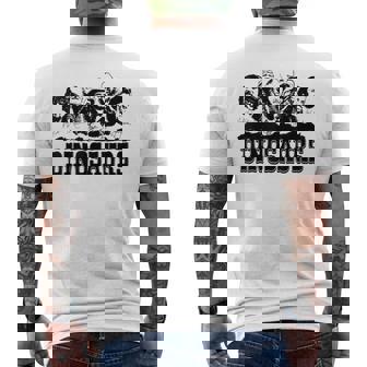 Western Country Music Legends Dinosaurs Mens Back Print T-shirt - Thegiftio