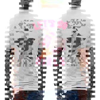 Western Lets Go Girls Bridal Bachelorette Party Matching Mens Back Print T-shirt | Mazezy