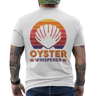 Wh Oyster Whisperer Oyster Farmer Job Colleague Men's T-shirt Back Print | Mazezy