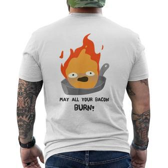 Woot May All Your Bacon Burn Men's T-shirt Back Print | Mazezy