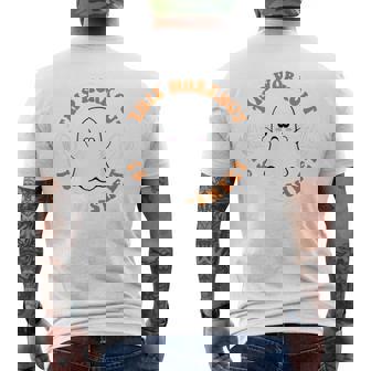 This Workout Is Boo Sheet Cute Gym Ghost Halloween Men's T-shirt Back Print - Seseable