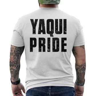 Yaqui Pride For Proud Native American With Yaqui Roots Mens Back Print T-shirt | Mazezy