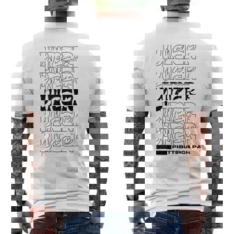 Yinzer Pittsburgh Pa Pride Mens Back Print T-shirt | Mazezy