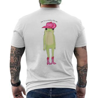 Youre Pink A Frog Cowboy Like Funny Me Cowboy Hat Cowgirl Mens Back Print T-shirt - Monsterry UK